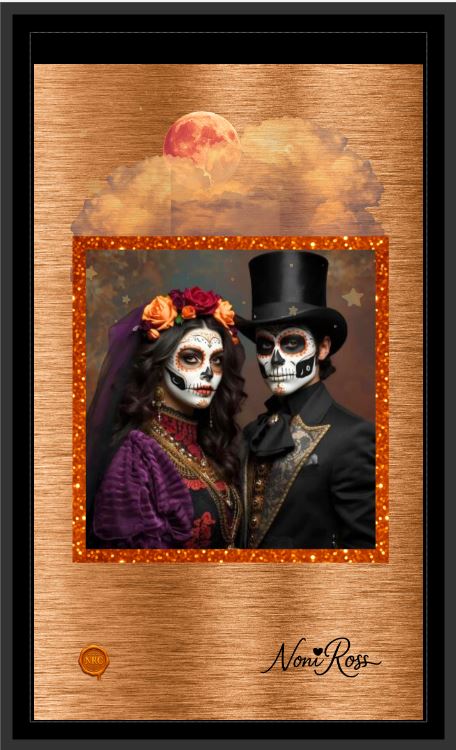 🪔💛Copper Twilight Curtain – Day of the Dead Edition | Noni Ross Creations