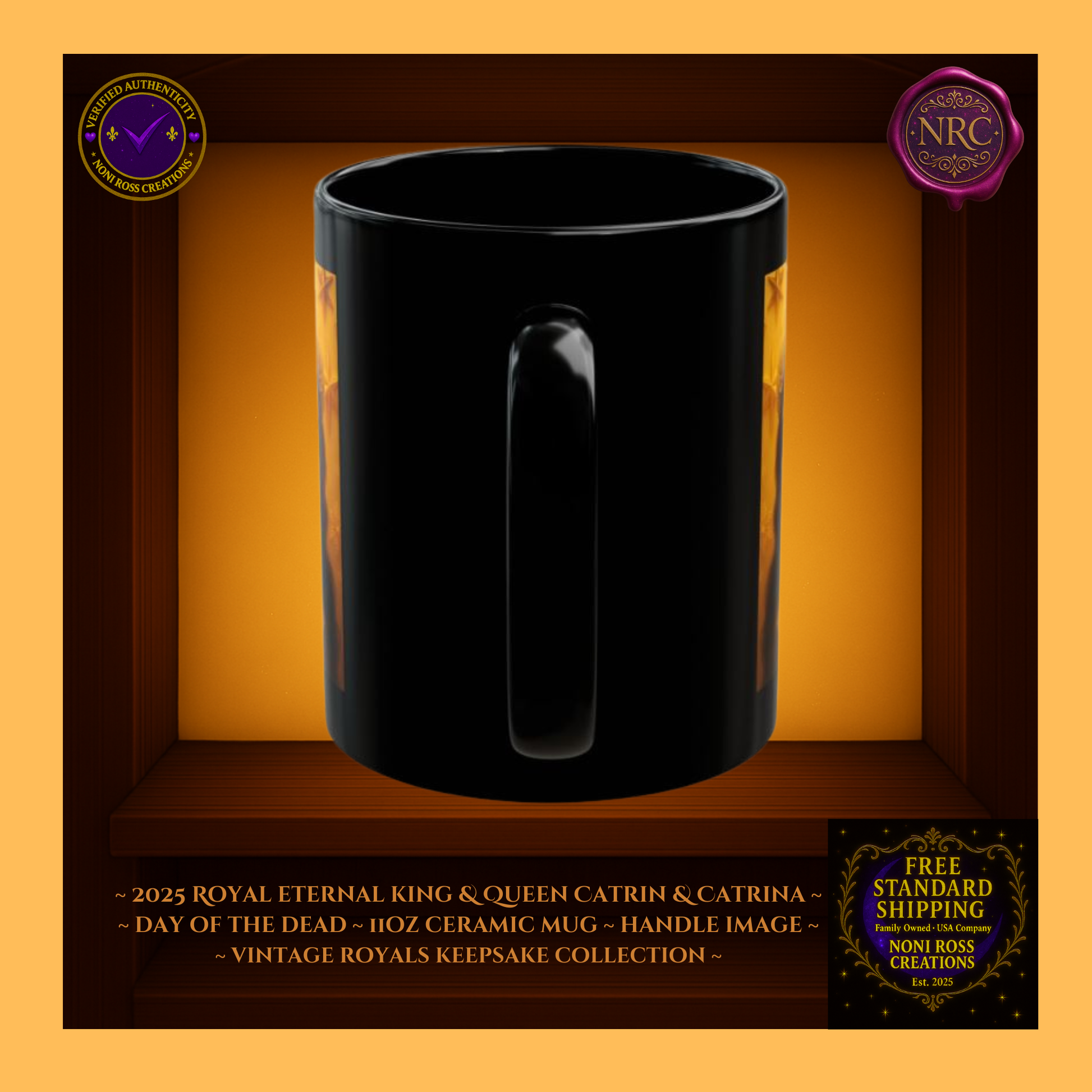 Handle detail β porcelain white interior with silver edge design, 11 oz ceramic mugs