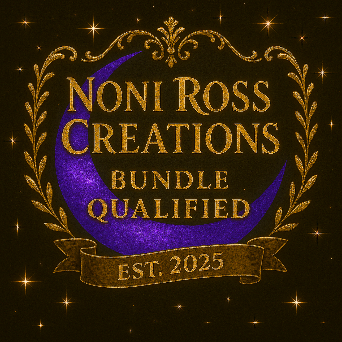 Noni Ross Creations Bundle Qualified badge โ gold seal showing item eligible for bundle and save discounts