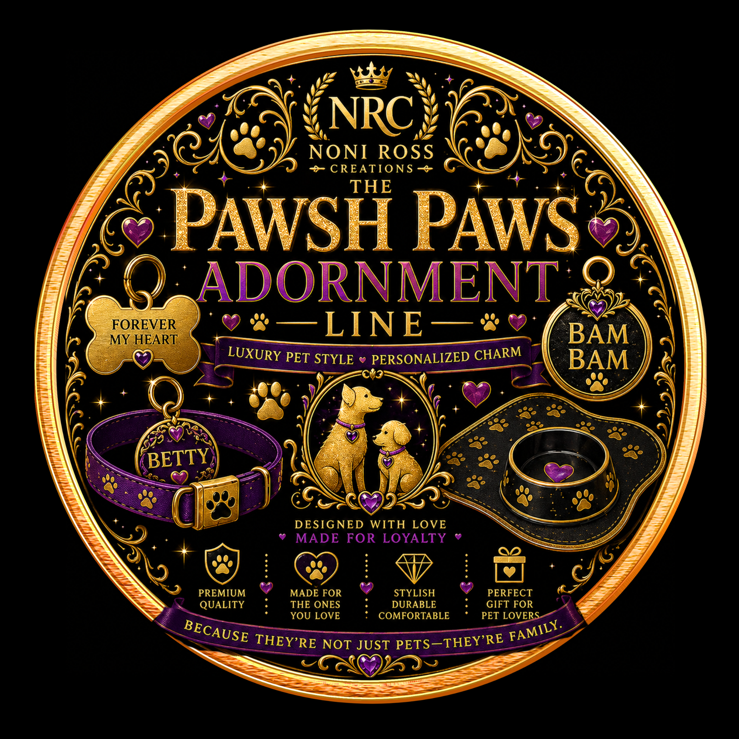 The Pawsh Paws Adornment Line | Noni Ross Creations
