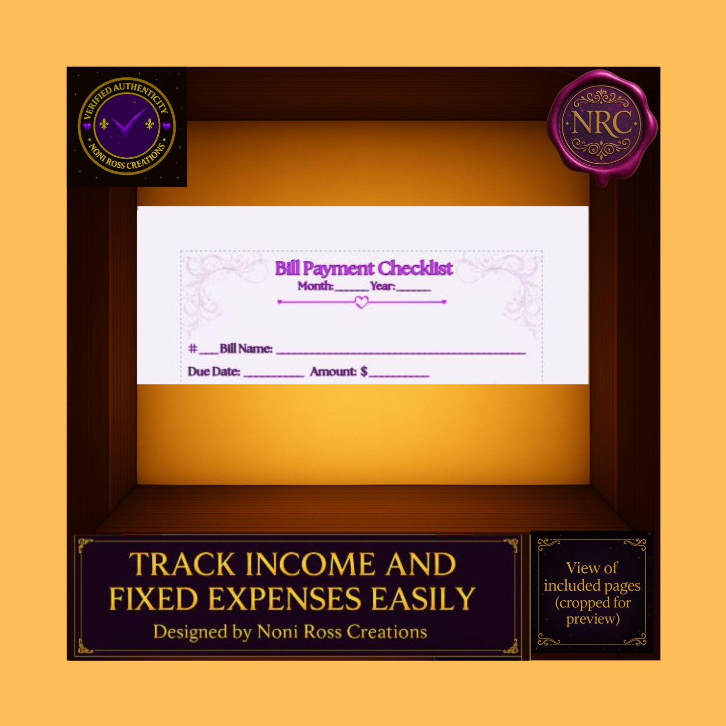 Complete Budget Planner Printable PDF | Noni Ross Creations