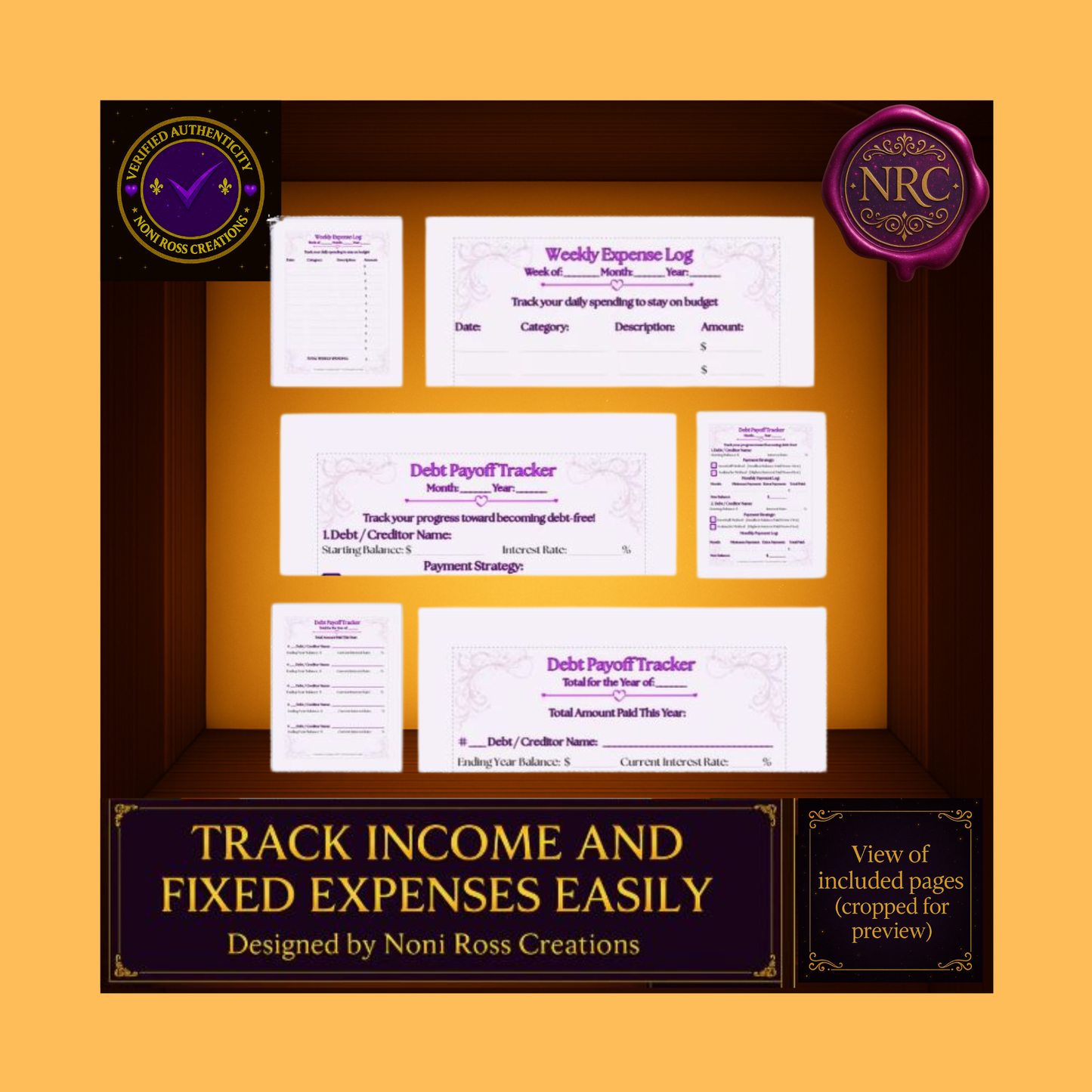 Complete Budget Planner Printable PDF | Noni Ross Creations