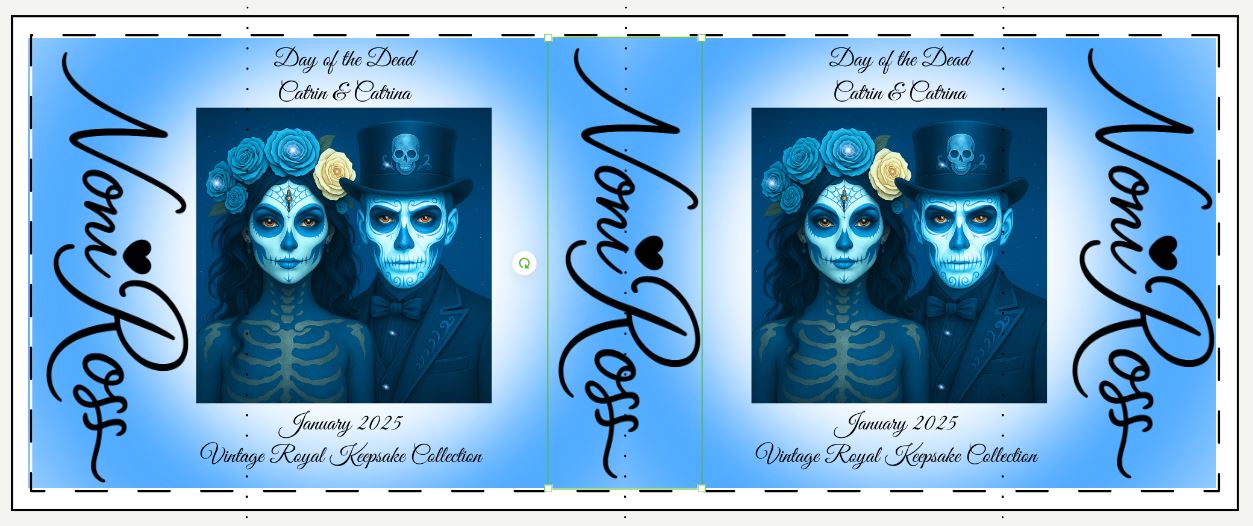January Day of the Dead Couple Frosted Beer Stein 16oz – Blue Catrin & Catrina Vintage Keepsake Mug | Noni Ross Creations
