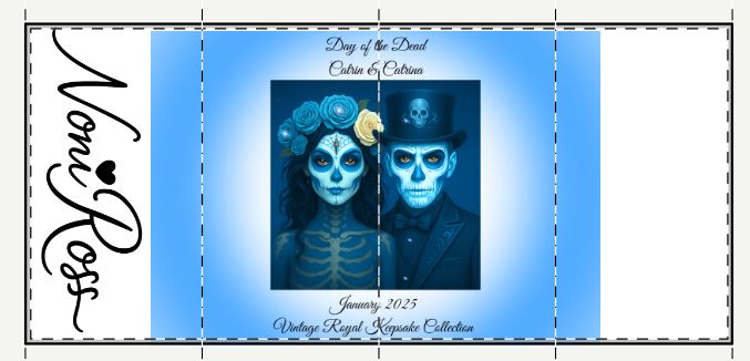 blue vintage royal catrina and catrin highball glass styled for ecommerce product display