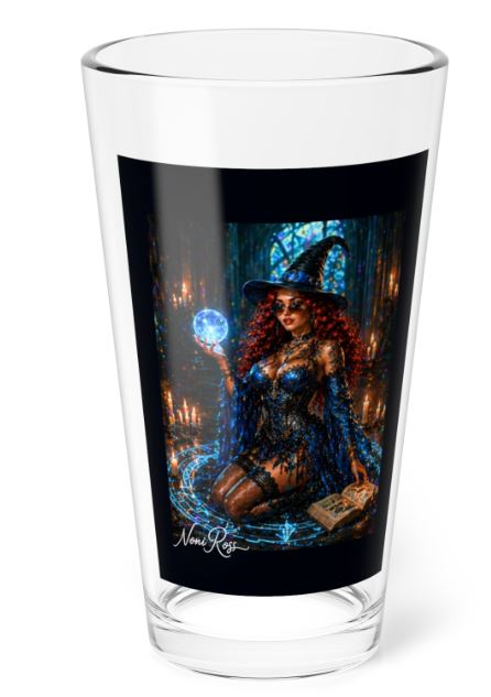 Noni Celestial Orb Highball Glass 16oz Mystic Blue | Noni Ross Creations