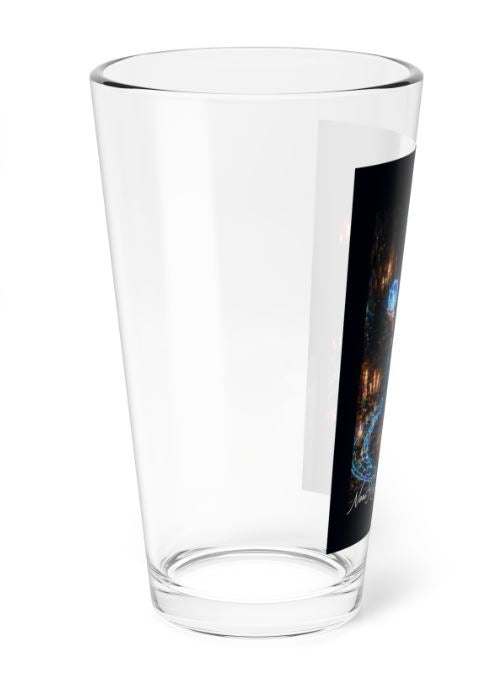 Noni Celestial Orb Highball Glass 16oz Mystic Blue | Noni Ross Creations