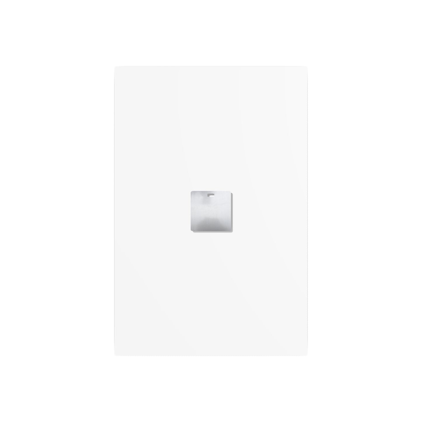 Rear view of aluminum composite metal wall art panel with mounting hardware for indoor gothic decor display