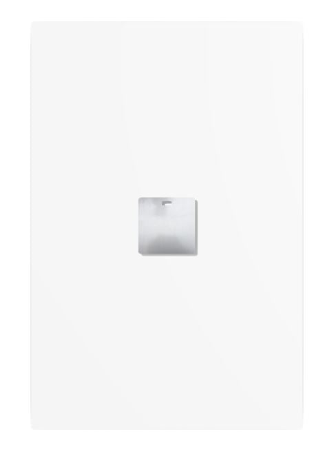Backside of aluminum composite metal wall art panel with included mounting hardware for indoor gothic décor display