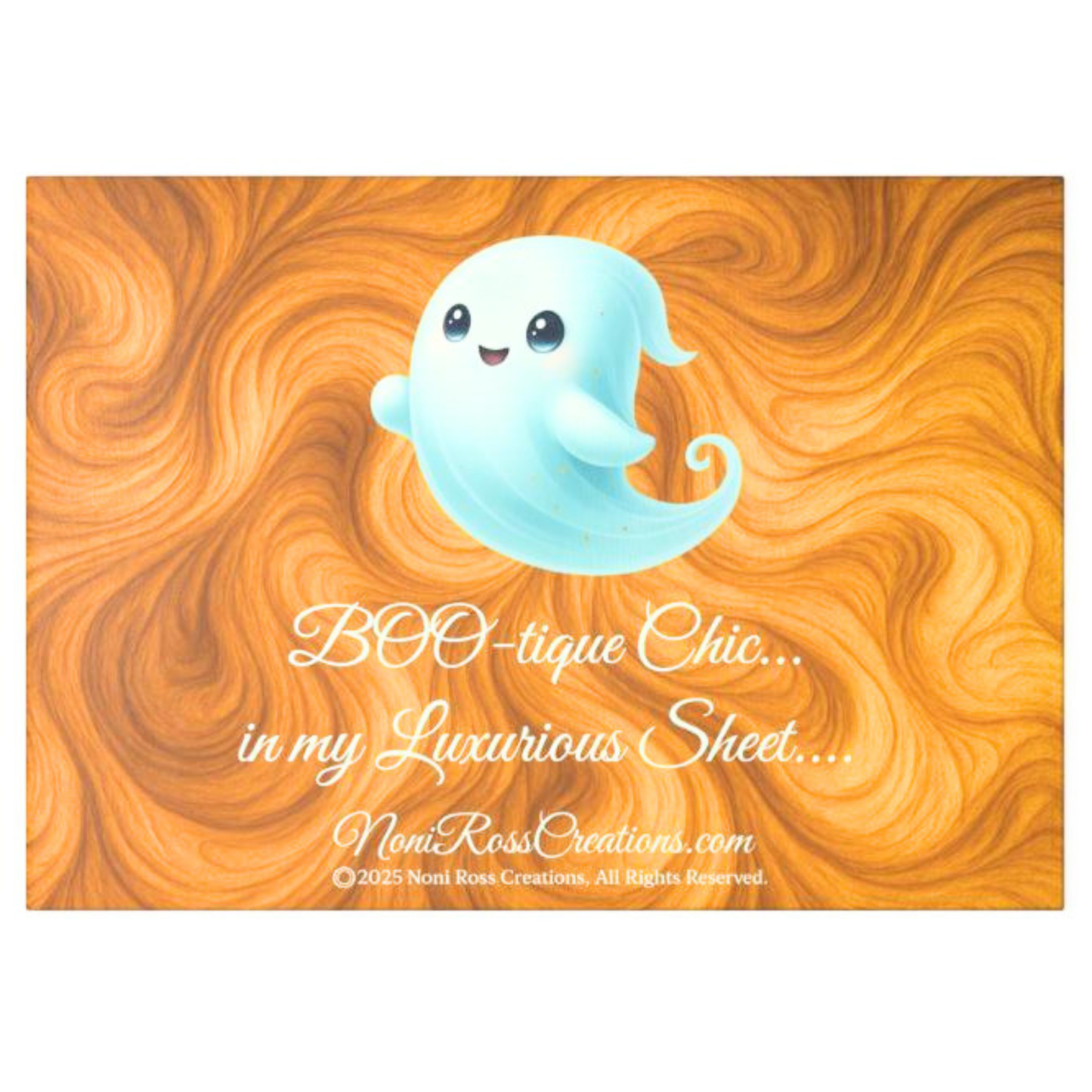 BOO Crew Ghost Glass Cutting Board Tempered Kitchen Board | Noni Ross Creations