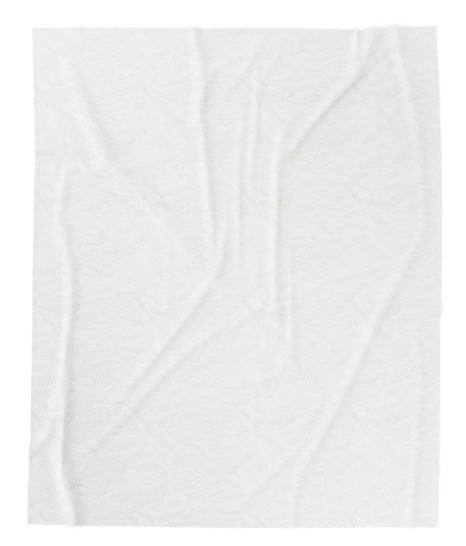 Velveteen blanket back view showing soft fabric texture and neutral backing for cozy comfort