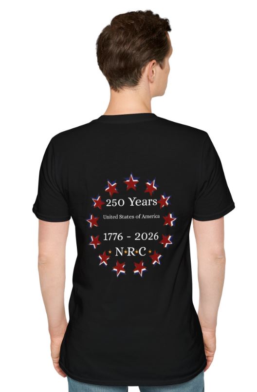 black 4th of july shirt styled for evening celebration